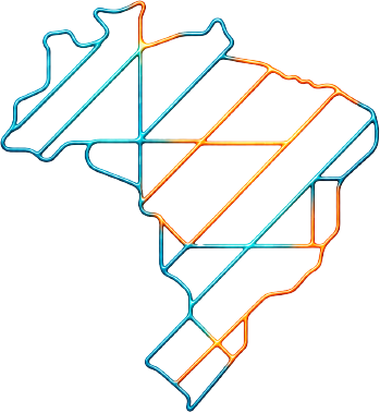 Mapa do Brasil — atuação nacional Interage